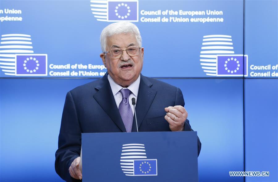 BELGIUM-BRUSSELS-EU-PALESTINE-ABBAS-VISIT