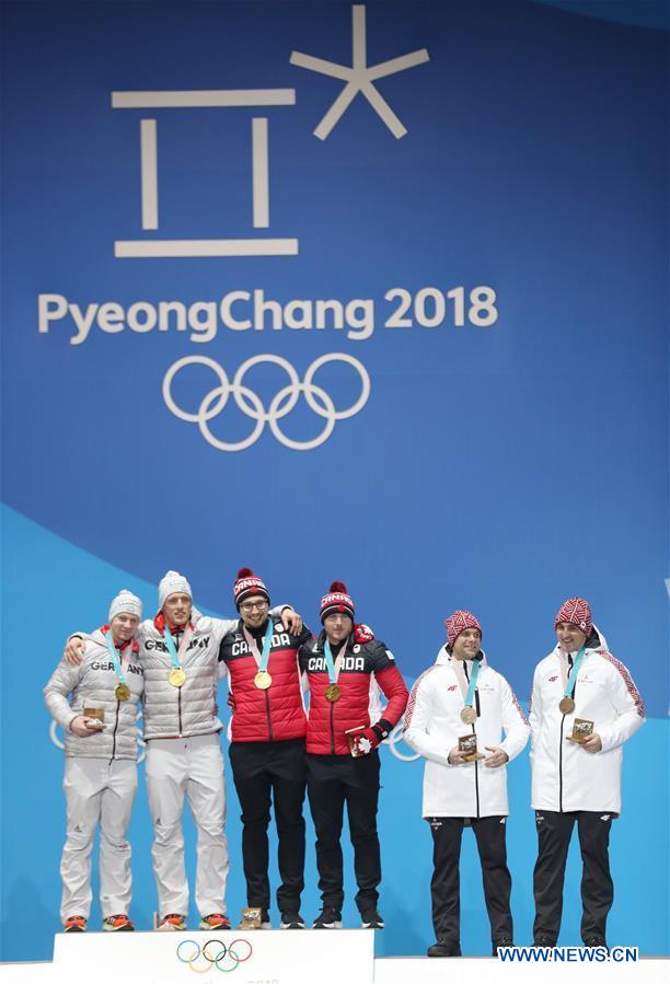 (SP)OLY-SOUTH KOREA-PYEONGCHANG-BOBSLEIGH-2-MAN-MEDAL CEREMONY