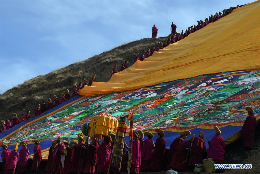 CHINA-GANSU-LABRANG MONASTERY-BUDDHIST RITUAL (CN)