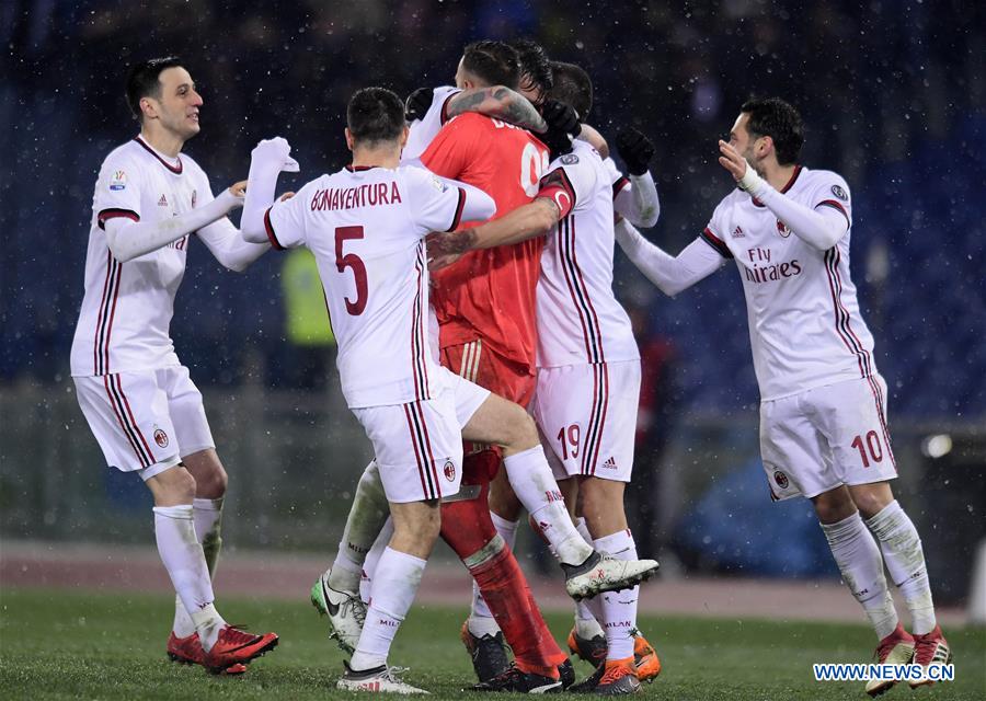 (SP)ITALY-ROME-ITALY CUP-SEMIFINAL-AC MILAN VS LAZIO