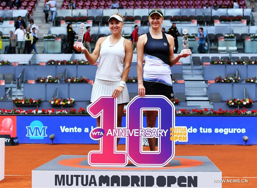 (SP)SPAIN-MADRID-TENNIS-2018 MADRID OPEN-WOMEN'S DOUBLES FINAL