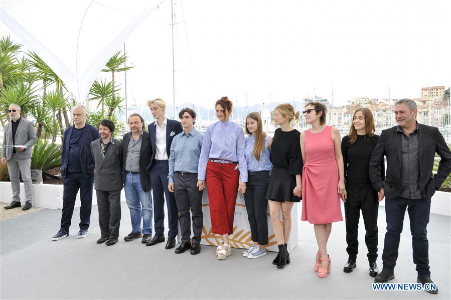 FRANCE-CANNES-71ST INTERNATIONAL FILM FESTIVAL-HAPPY AS LAZZARO-PHOTOCALL