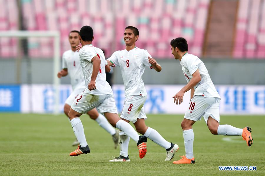 (SP)CHINA-JIANGSU-JIANGYIN-FOOTBALL-CFA INTERNATIONAL YOUTH TOURNAMENT-IRAN VS KYR