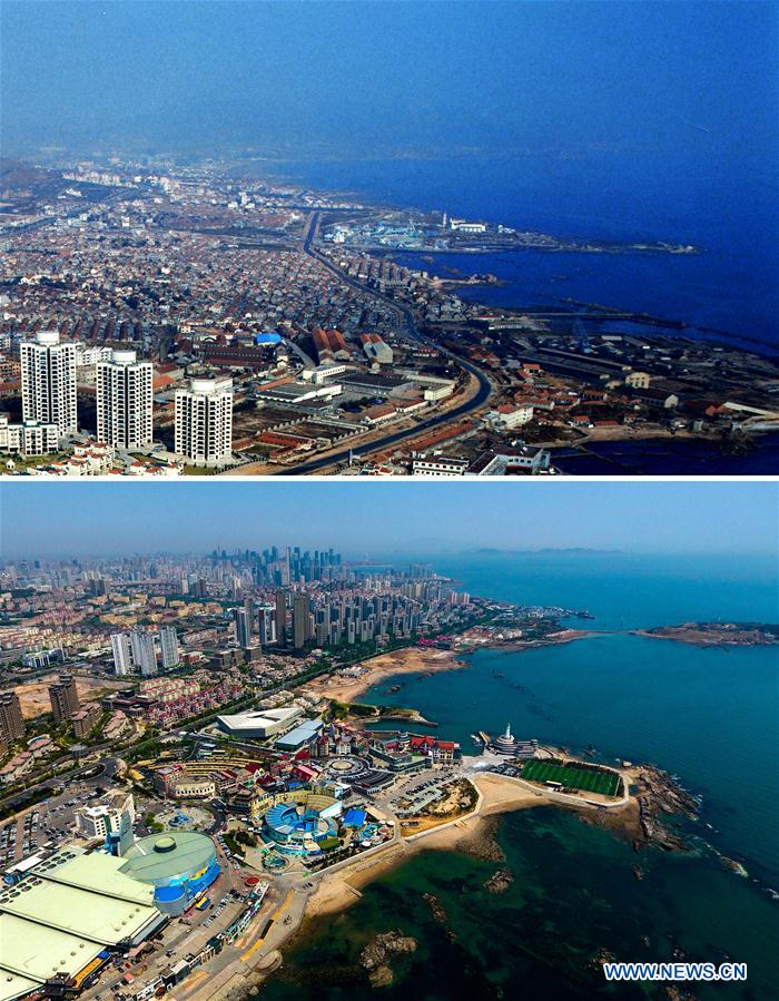 CHINA-QINGDAO-AERIAL VIEW-CONTRAST (CN)