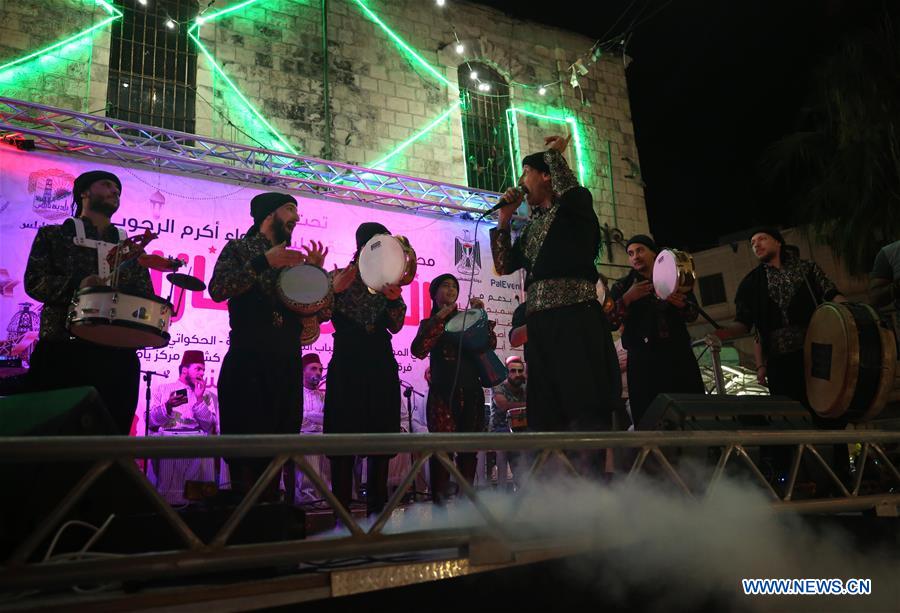 MIDEAST-NABLUS-RAMADAN-PERFORMANCE