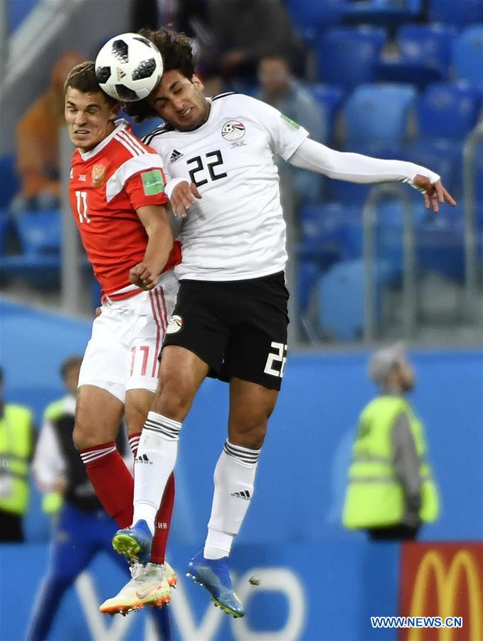 (SP)RUSSIA-SAINT PETERSBURG-2018 WORLD CUP-GROUP A-RUSSIA VS EGYPT