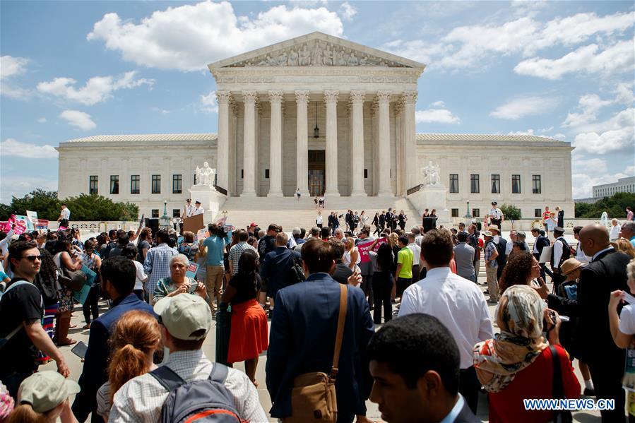 U.S.-WASHINGTON D.C.-TRAVEL BAN-SUPREME COURT-RULING-PROTEST