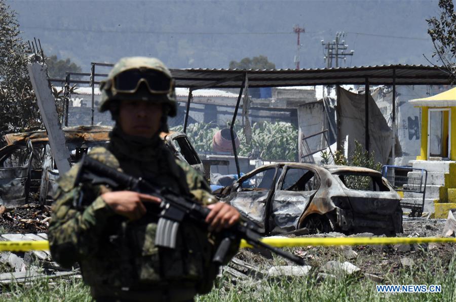 MEXICO-TULTEPEC-FIREWORKS FACTORY-EXPLOSIONS