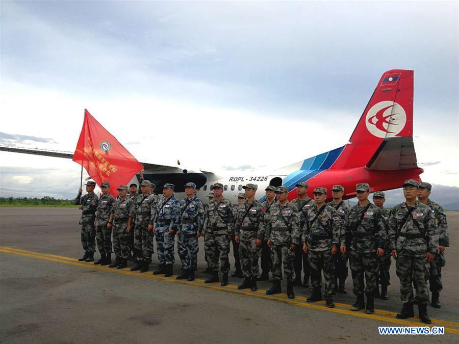 LAOS-ATTAPEU-CHINESE PLA-RELIEF WORK