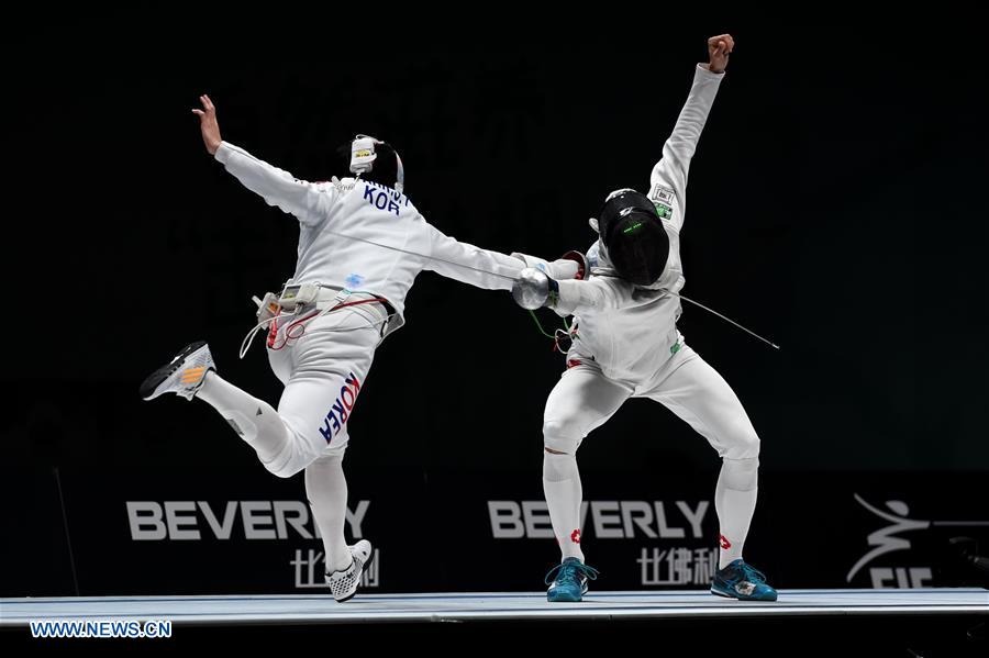 (SP)CHINA-JIANGSU-WUXI-FENCING-WORLD CHAMPIONSHIPS (CN)