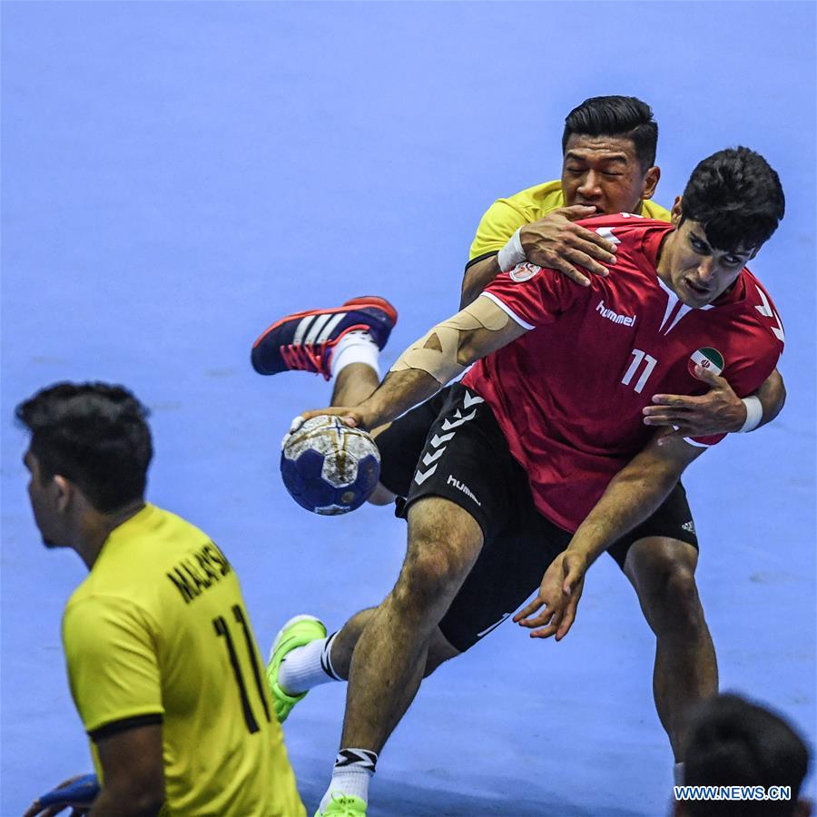 (SP)INDONESIA-JAKARTA-ASIAN GAMES-HANDBALL-IRAN VS MALAYSIA