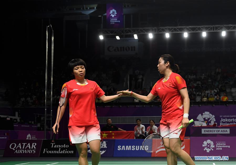 (SP)INDONESIA-JAKARTA-ASIAN GAMES-BADMINTON-WOMEN'S TEAM FINAL