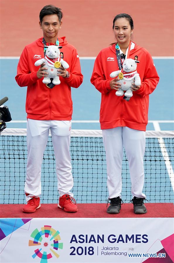 (SP)INDONESIA-PALEMBANG-ASIAN GAMES-TENNIS-MIXED DOUBLES