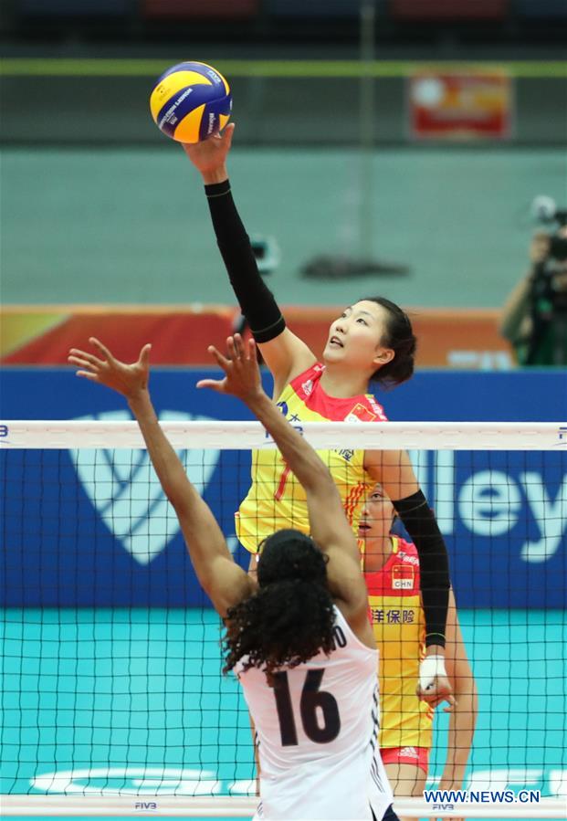 (SP)JAPAN-OSAKA-VOLLEYBALL-WOMEN'S WORLD CHAMPIONSHIP-CHINA VS US