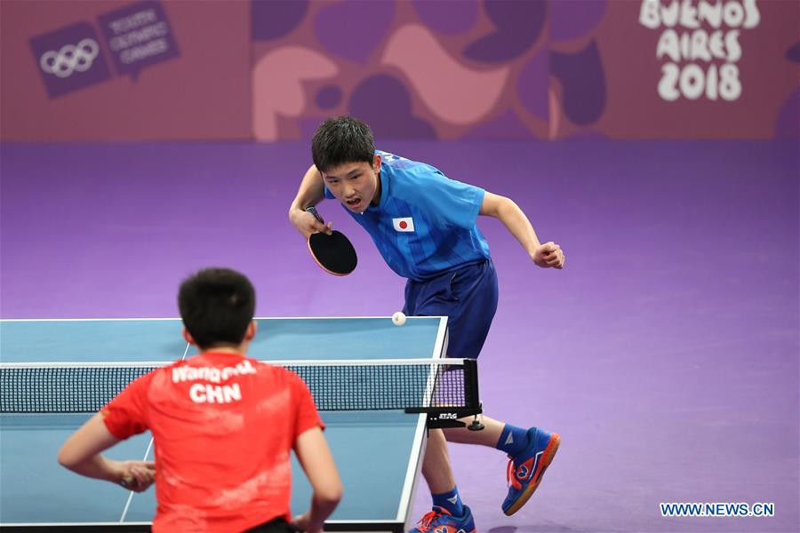 (SP)ARGENTINA-BUENOS AIRES-SUMMER YOUTH OLYMPIC GAMES-TABEL TENNIS