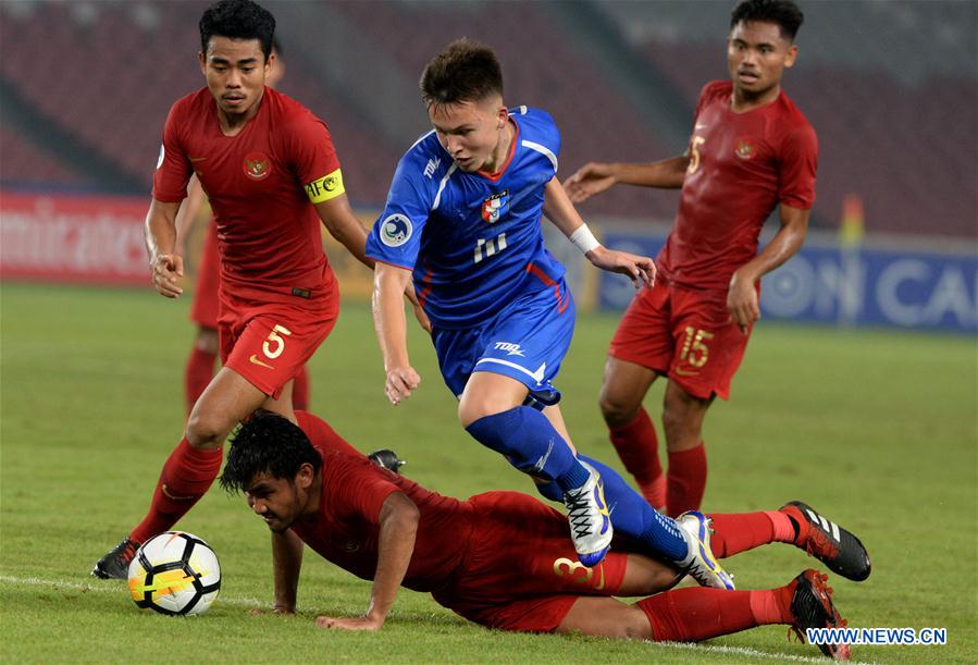 (SP)INDONESIA-JAKARTA-AFC U19 CHAMPIONSHIP-GROUP A-INDONESIA VS CHINESE TAIPEI