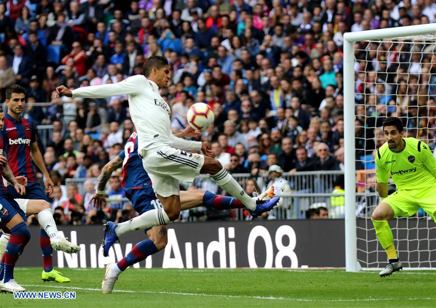 (SP)SPAIN-MADRID-SOCCER-SPANISH LEAGUE-REAL MADRID VS LEVANTE