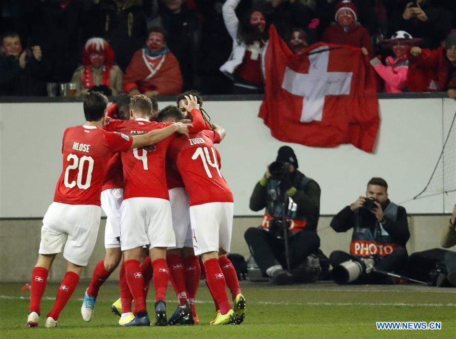 (SP)SWITZERLAND-LUCERNE-FOOTBALL-UEFA NATIONS LEAGUE-SWITZERLAND VS BELGIUM