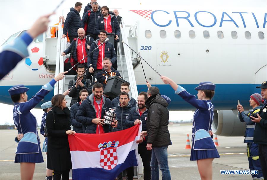  (SP)CROATIA-ZAGREB-TENNIS-DAVIS CUP-CELEBRATION