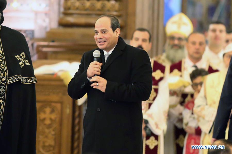 EGYPT-CAIRO-COPT-CHRISTMAS EVE-MASS