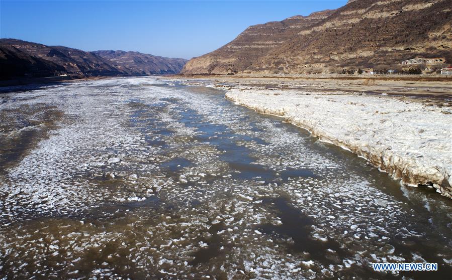 CHINA-SHAANXI-FROZEN HUKOU WATERFALL (CN)