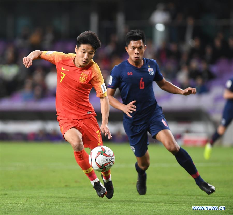 (SP)UAE-AL AIN-SOCCER-AFC ASIAN CUP 2019-CHN VS THA