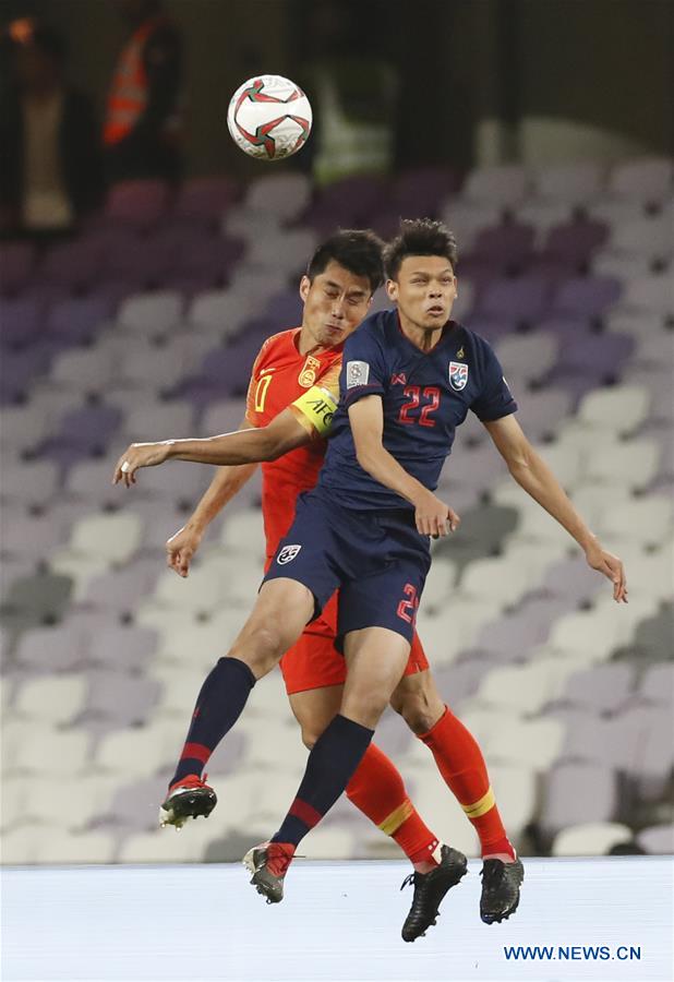 (SP)UAE-AL AIN-SOCCER-AFC ASIAN CUP 2019-CHN VS THA