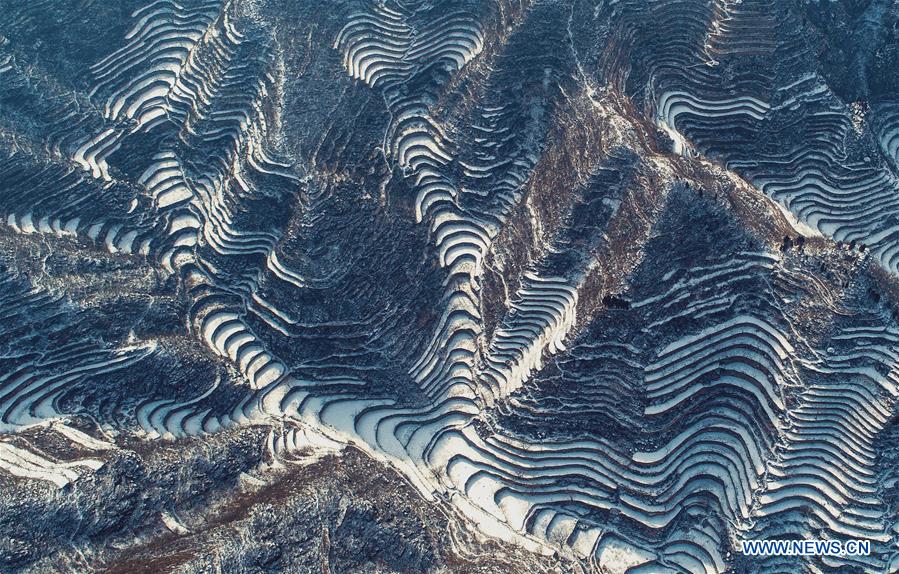 CHINA-HEBEI-TERRACED FIELD-SNOW (CN)