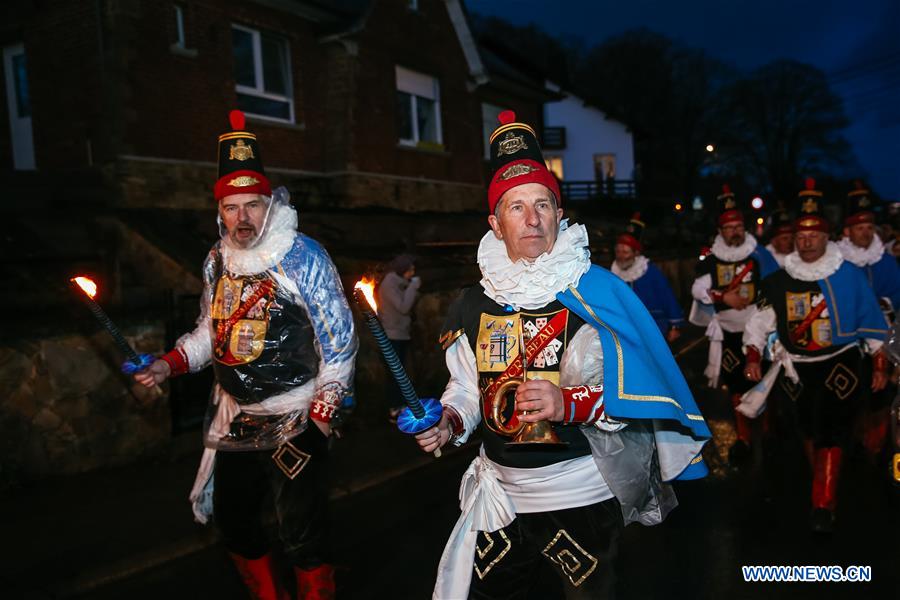 BELGIUM-NAMUR-BOUGE-"GREAT FIRE" CEREMONY