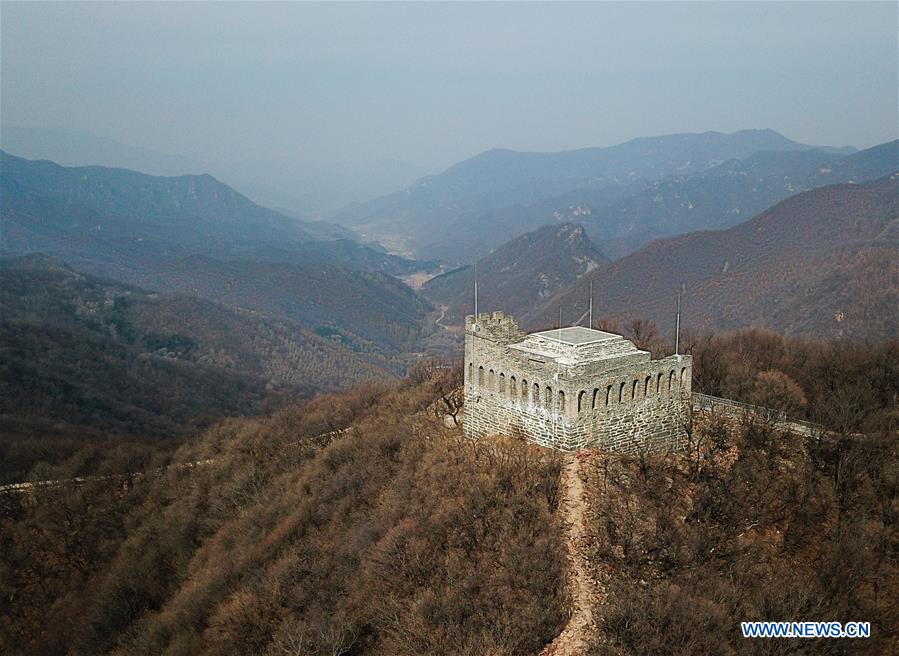 CHINA-BEIJING-GREAT WALL-JIUYANLOU-AERIAL VIEW (CN)