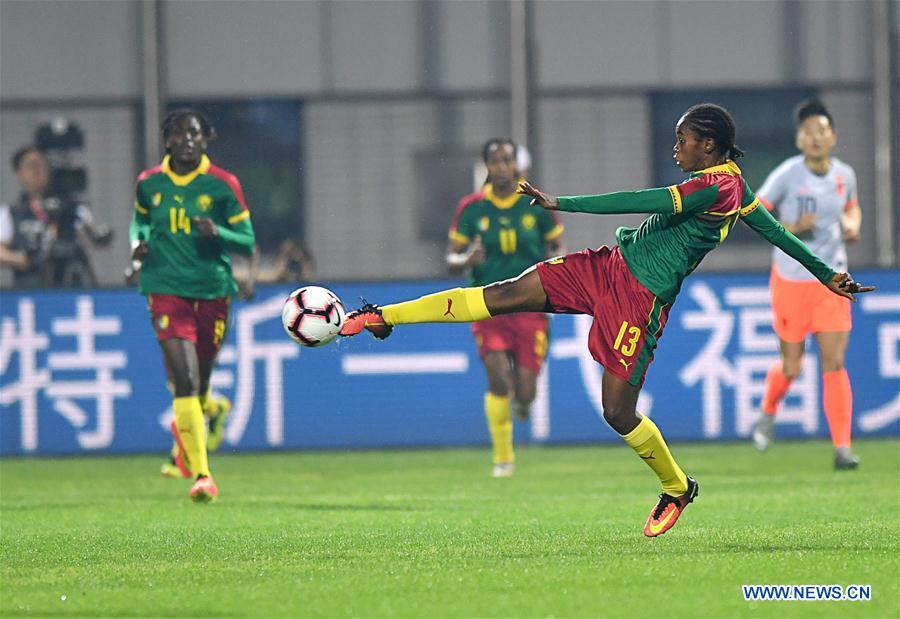 (SP)CHINA-WUHAN-FOOTBALL-INTERNATIONAL WOMEN'S FOOTBALL TOURNAMENT WUHAN 2019 FINAL-CHINA VS CAMEROON