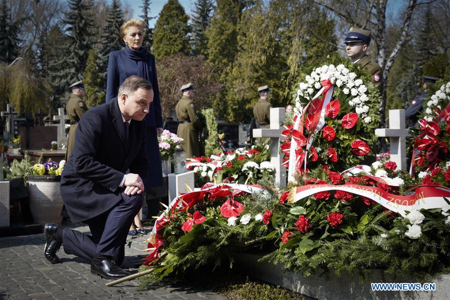 POLAND-WARSAW-SMOLENSK CRASH-ANNIVERSARY-COMMEMORATION