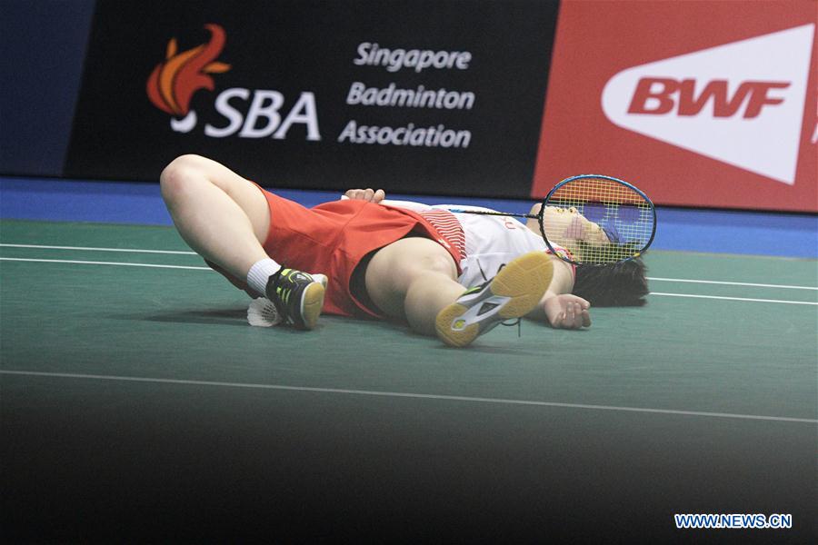 (SP)SINGAPORE-BADMINTON-SINGAPORE OPEN-SEMIFINAL