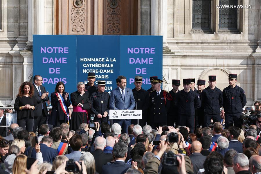 FRANCE-PARIS-NOTRE DAME DE PARIS-COMMEMORATION CEREMONY