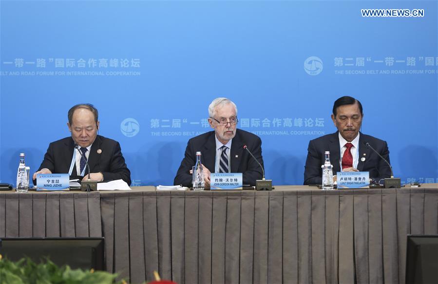 (BRF)CHINA-BEIJING-BELT AND ROAD FORUM-THEMATIC FORUM-POLICY CONNECTIVITY (CN)