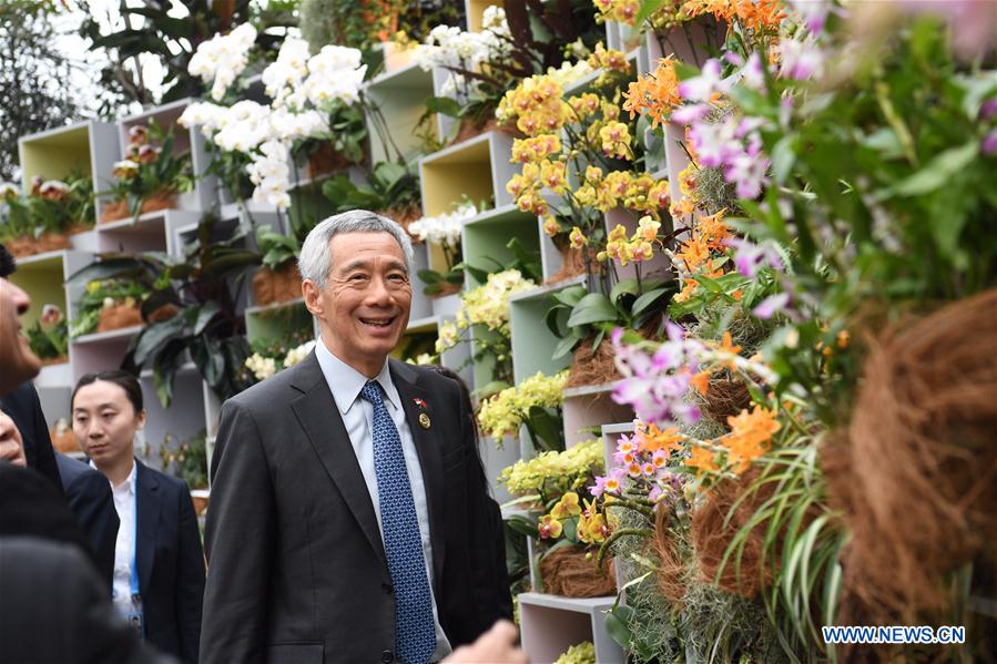 (EXPO 2019)CHINA-BEIJING-HORTICULTURAL EXPO-SINGAPORE GARDEN-PM-VISIT (CN)