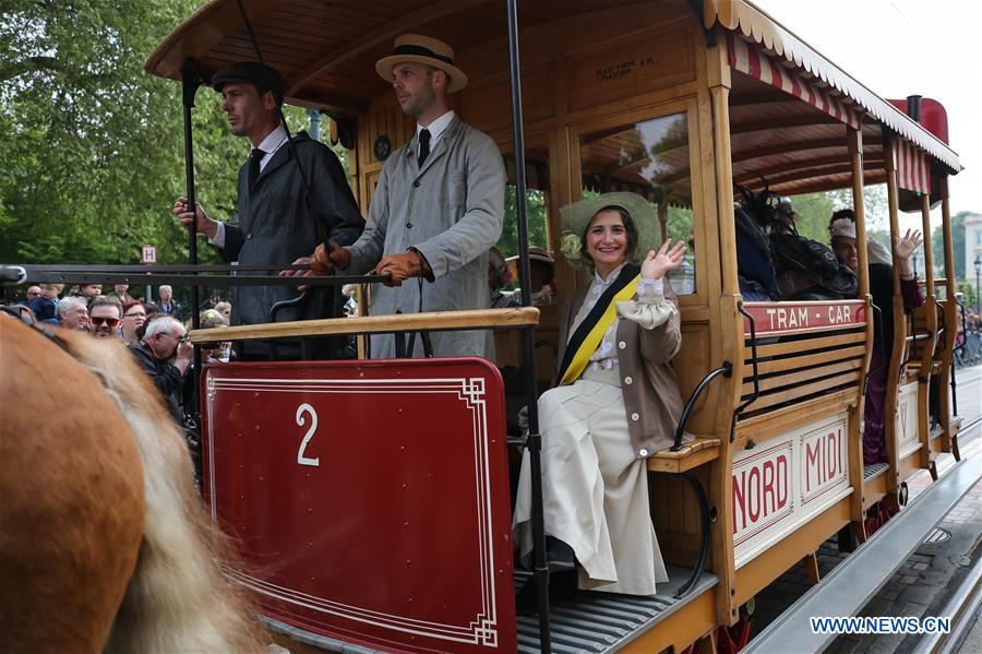 BELGIUM-BRUSSELS-TRAM PARADE