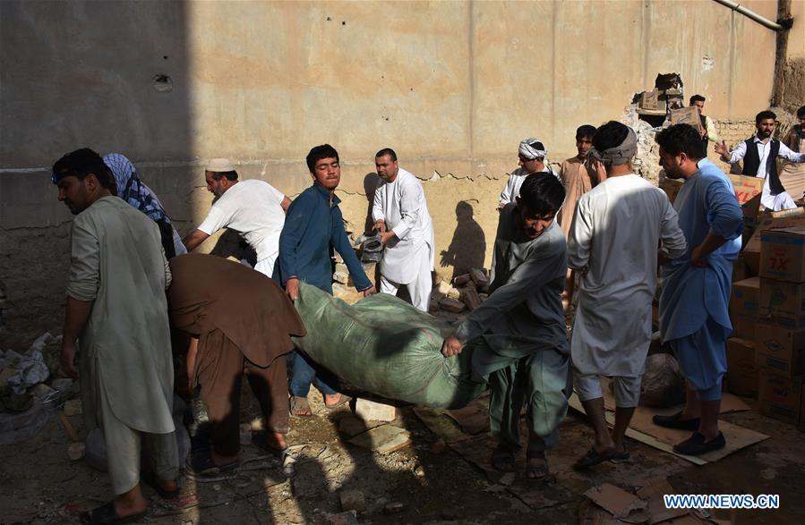 AFGHANISTAN-BALKH-MARKET-FIRE