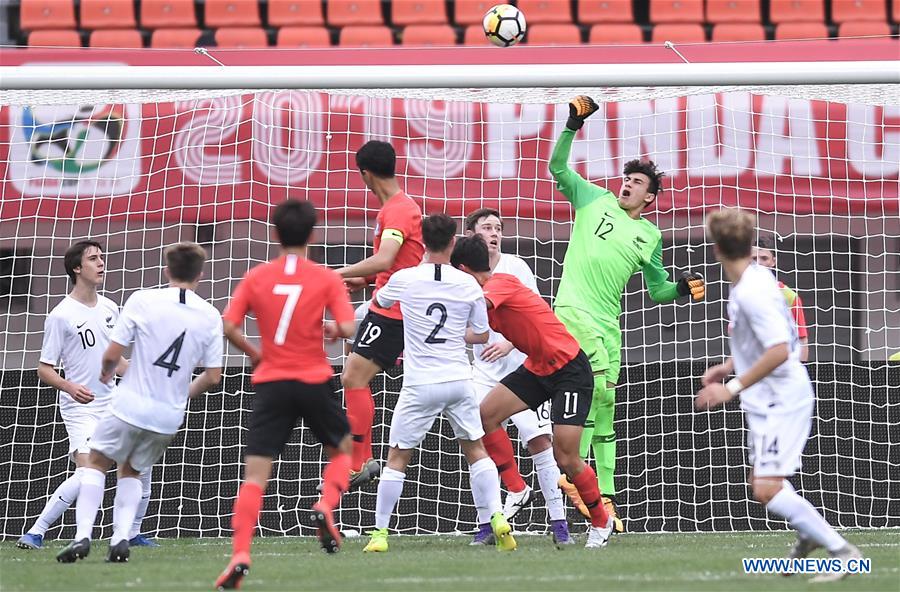 (SP)CHINA-CHENGDU-FOOTBALL-PANDA CUP INTERNATIONAL YOUTH TOURNAMENT-KOR U18 VS NZL U18 (CN)