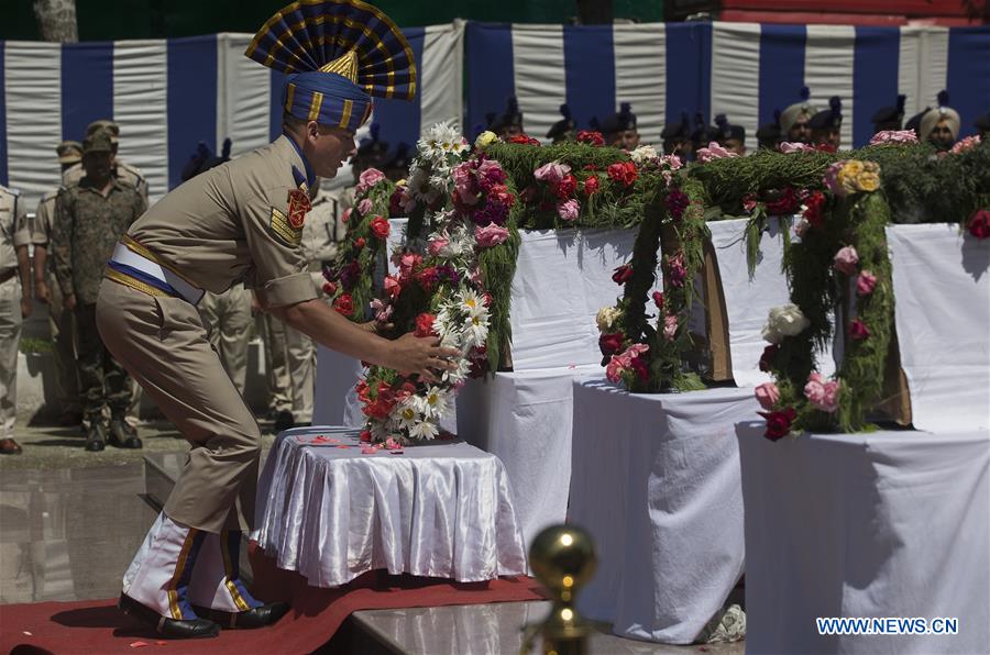 KASHMIR-SRINAGAR-WREATH LAYING CEREMONY