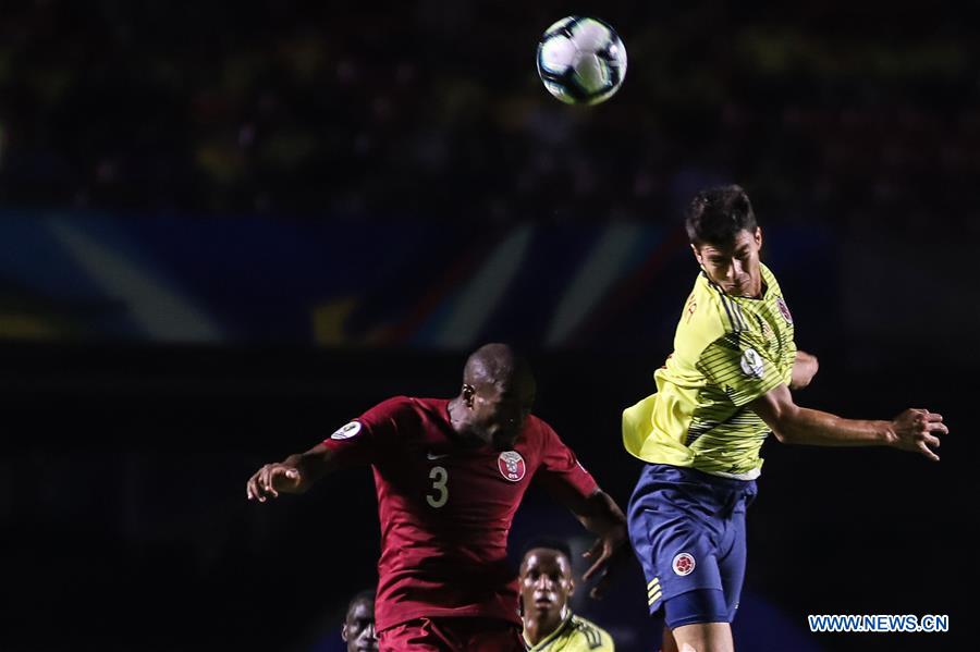 (SP)BRAZIL-RIO DE JANEIRO-SOCCER-COPA AMERICA 2019-COLOMBIA VS QATAR