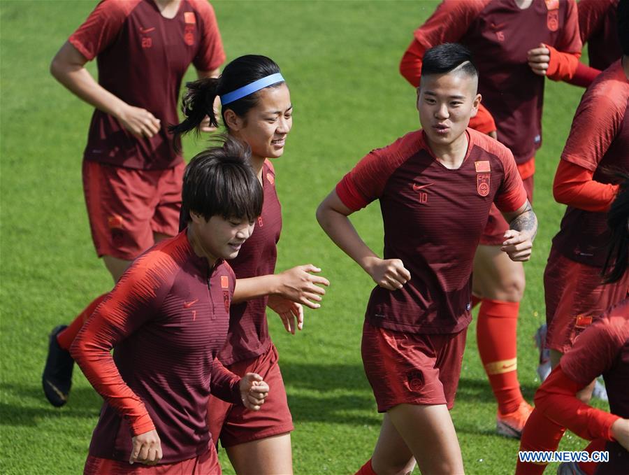 (SP)FRANCE-MONTPELLIER-2019 FIFA WOMEN'S WORLD CUP-ROUND OF 16-CHINA-TRAINING SESSION