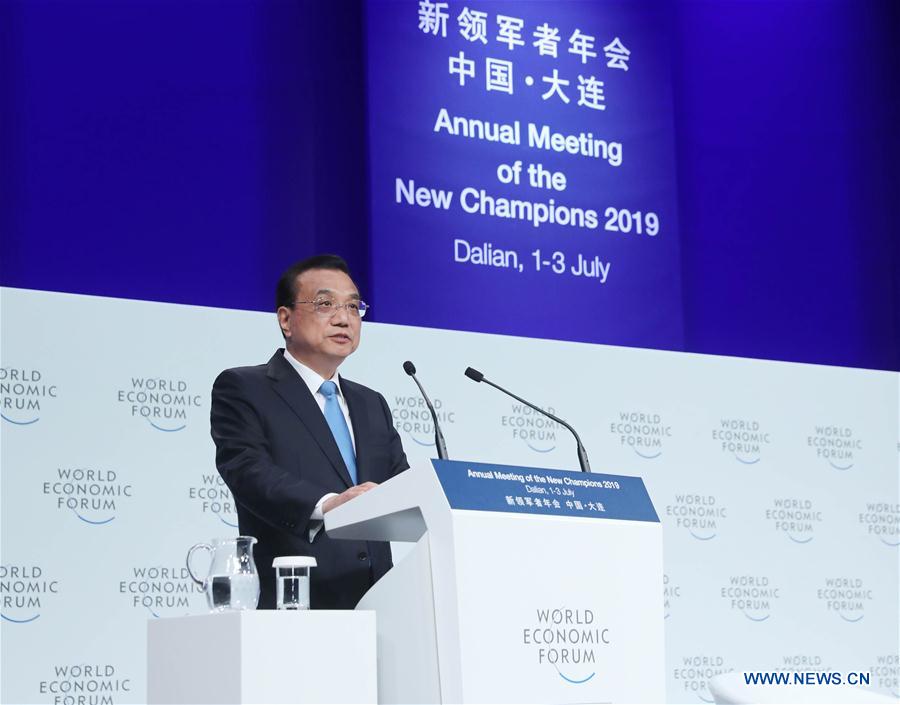 CHINA-DALIAN-LI KEQIANG-SUMMER DAVOS FORUM-OPENING (CN)