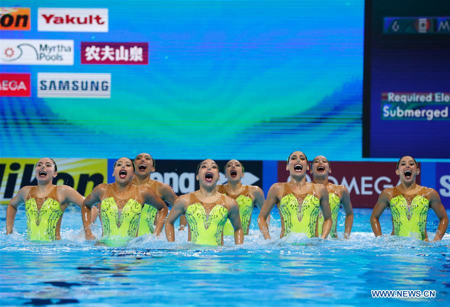 (SP)SOUTH KOREA-GWANGJU-FINA WORLD CHAMPIONSHIPS-ARTISTIC SWIMMING-TEAM TECHNICAL PRELIMINARY