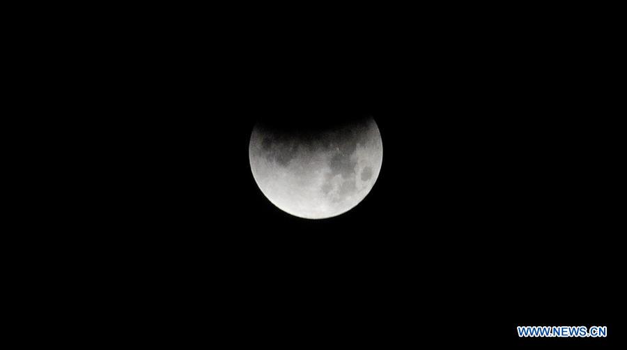 NEPAL-KATHMANDU-PARTIAL LUNAR ECLIPSE