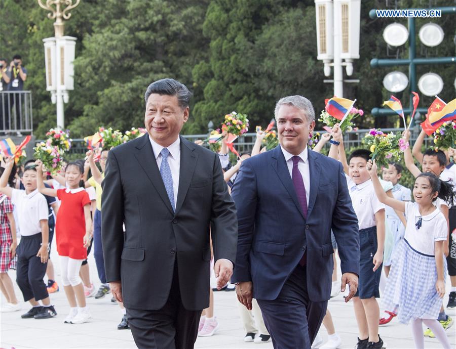 CHINA-BEIJING-XI JINPING-COLOMBIAN PRESIDENT-TALKS (CN)