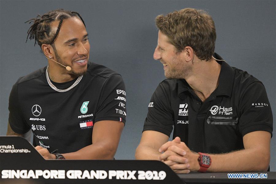 (SP)SINGAPORE-F1-GRAND PRIX-PRESS CONFERENCE