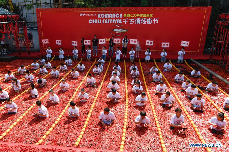 CHINA-ZHEJIANG-HANGZHOU-CHILI EATING COMPETITION (CN)