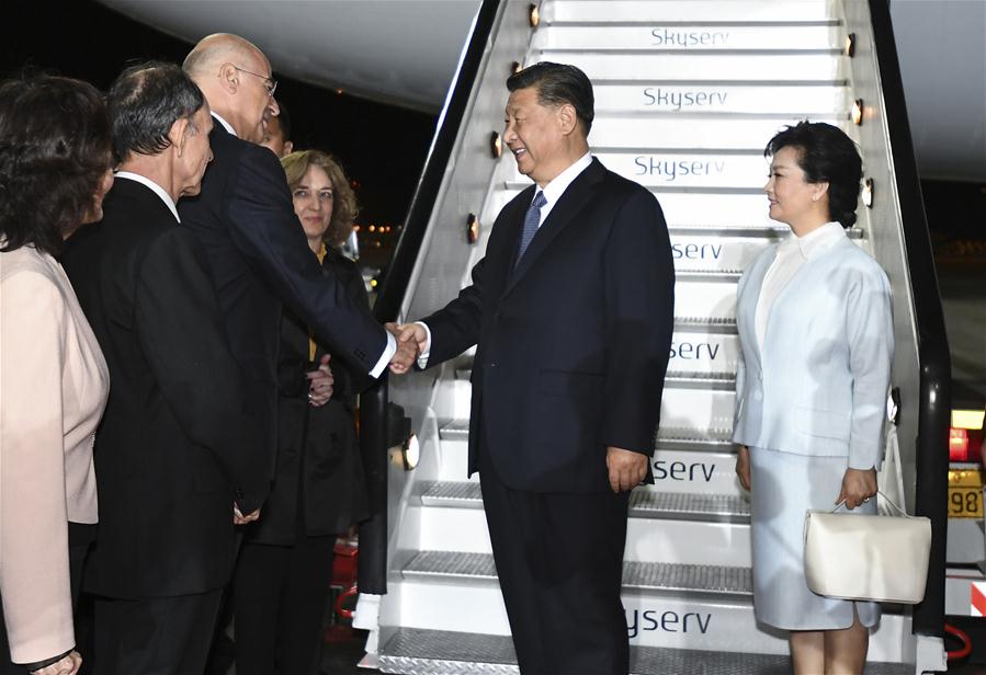 GREECE-ATHENS-CHINA-XI JINPING-STATE VISIT-ARRIVAL