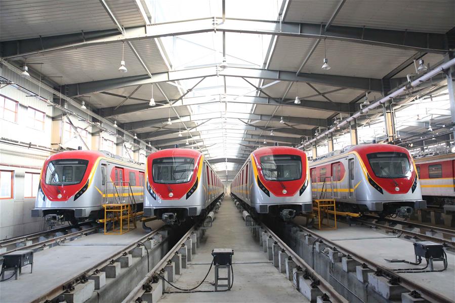 PAKISTAN-LAHORE-CPEC-ORANGE LINE METRO TRAIN